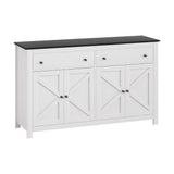 Artiss Buffet Sideboard Storage Cabinet Kitchen Cupboard 2 Drawers 140CM Black
