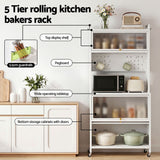 Artiss Kitchen Cabinet Storage Shelves Pegboard Cupboard Sideboard 80CMX164CM - 45-Degree Angle