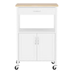 Artiss Kitchen Island Trolley Rolling Serving Cart Storage Drawer Cupboard 60cm