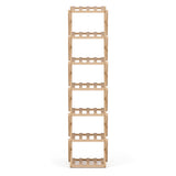 Artiss 7 Tier Bamboo Foldable Shoe Rack Organizer Entryway - Top-Down View