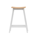 Artiss 2x Bar Stools Wooden Chairs Oak, image 3