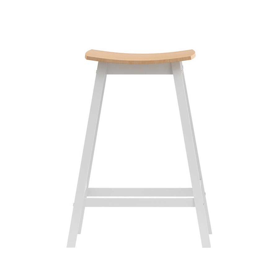 Artiss 2x Bar Stools Wooden Chairs Oak, image 3