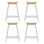 Artiss 4x Bar Stools Wooden Chairs Oak, image 3