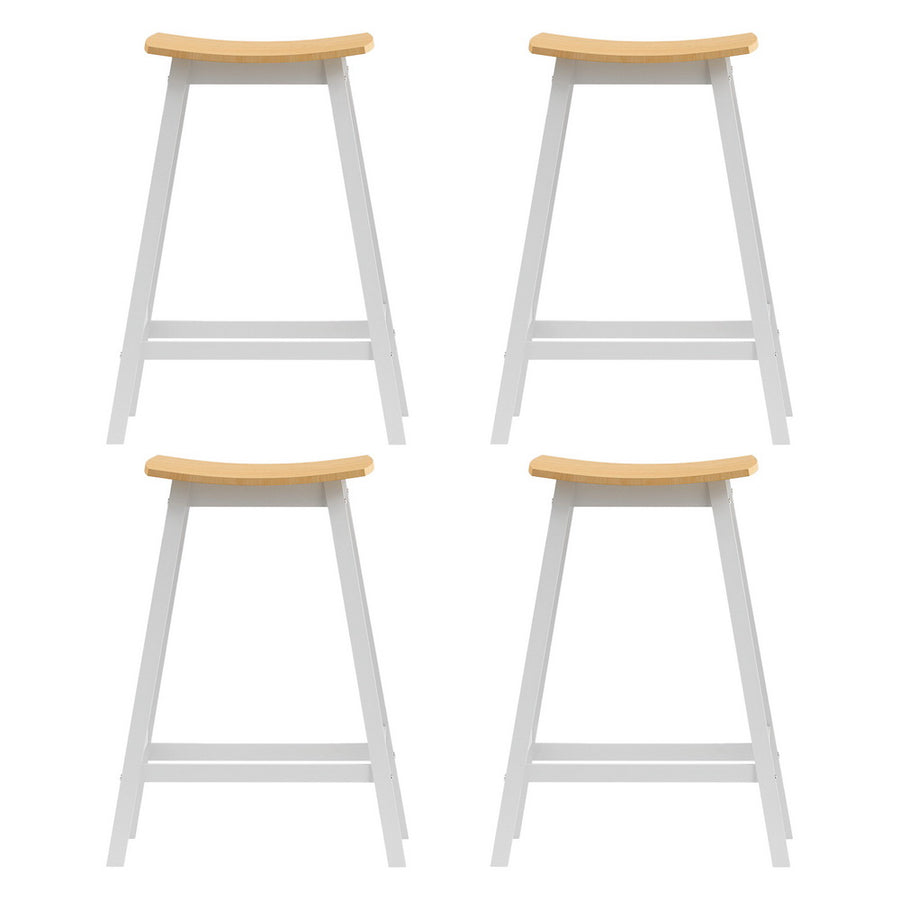 Artiss 4x Bar Stools Wooden Chairs Oak, image 3