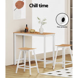 Artiss Ari Bar Table 108CM Rectangular - Rear View