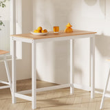 Artiss Ari Bar Table 108CM Rectangular - Close-Up Angle