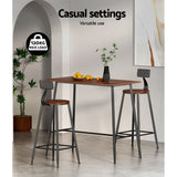Artiss Halle Bar Table 120CM Rectangular - Top-Down View