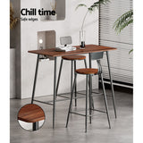 Artiss Halle Bar Table 120CM Rectangular - 45-Degree Angle