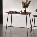Artiss Halle Bar Table 120CM Rectangular - Low Angle