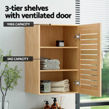 Artiss Bathroom Storage Cabinet 70cm Medicine 2 Tier Shelf Wall Mounted JILL - Top-Down View