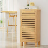 Artiss Bathroom Cabinet Storage 90cm wooden JILL - Low Angle