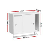 Artiss Bathroom Storage Cabinet Wall Mounted Cupboard Vanity Medicine Organiser - Front View