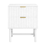 Artiss 2X Bedside Table White Nightstand 2 Drawers