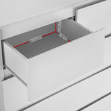 Artiss 6 Chest of Drawers - PEPE White - Close-Up Angle