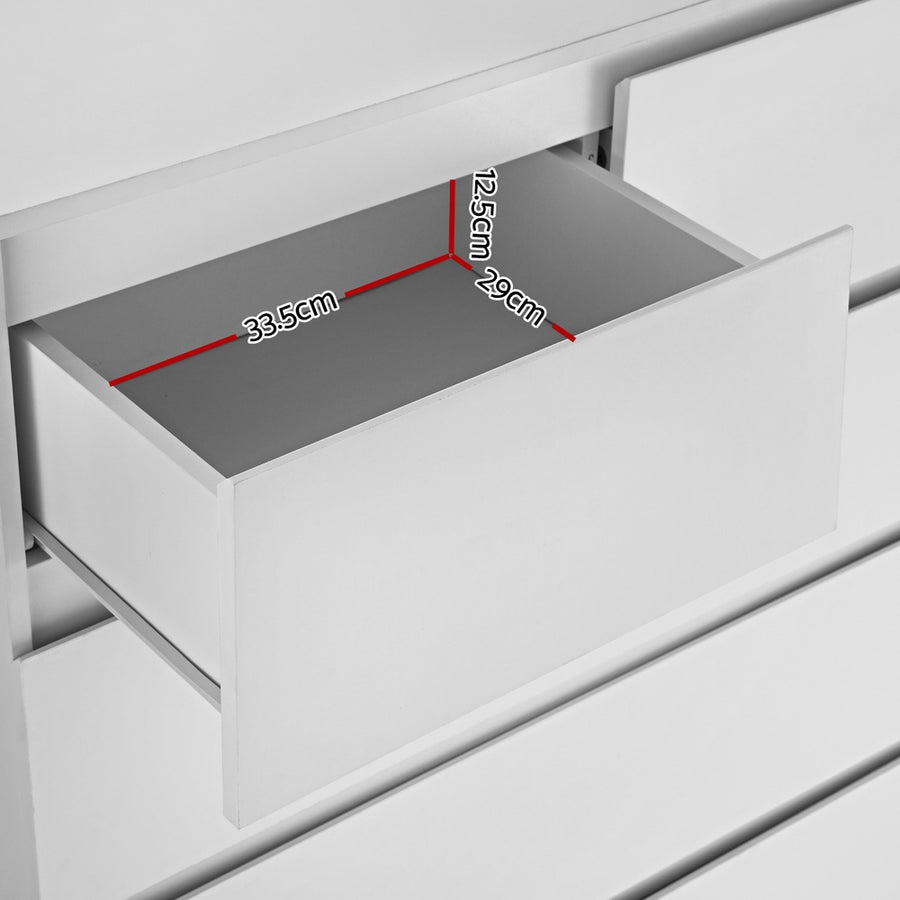 Artiss 6 Chest of Drawers - PEPE White, image 7