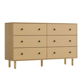 Artiss 6 Chest of Drawers Tallboy Cabinet - RUTH Pine - Side View