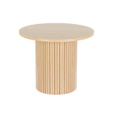 Artiss Coffee Table Round Fluted Base PIIA