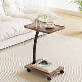 Artiss Coffee Table C Shaped - Close-Up Angle