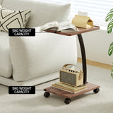 Artiss Coffee Table C Shaped - Rear View