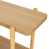 Artiss Console Table 92CM 2-tier Pine Sera - Side View