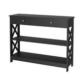 Artiss Console Table 3-tier USB Outlets - Side View