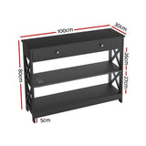 Artiss Console Table 3-tier USB Outlets - Top-Down View