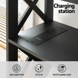 Artiss Console Table 3-tier USB Outlets - Rear View