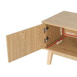 Artiss TV Cabinet Entertainment Unit Stand Storage Shelves TV Unit 140CM - 45-Degree Angle