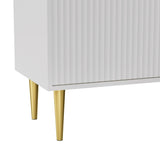 Artiss TV Cabinet Entertainment Unit Stand Storage 180CM White - Rear View