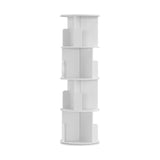 Artiss Bookshelf 4 Tiers EDIE White - Side View