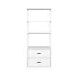 Artiss Bookshelf Display Shelf 2 Drawers 152CM White