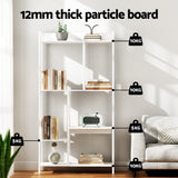 Artiss Bookshelf Display Shelves 5 Tiers 120cm White - Close-Up Angle