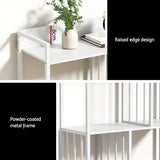 Artiss Bookshelf Display Shelves 5 Tiers 120cm White - Low Angle