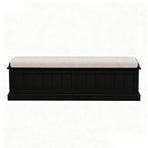 Artiss Storage Ottoman Blanket Box 140cm Fluted Black