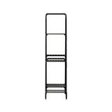 Artiss Plant Stand 9 Tier Metal Flower Pot Shelf Black - Top-Down View
