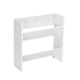 Artiss Shoe Rack 2-tier 12 Pairs Wall Mounted x2 - White - Top-Down View