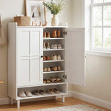 Artiss Shoe Rack Cabinet Storage Cupboard 3 Adjustable Shelves White