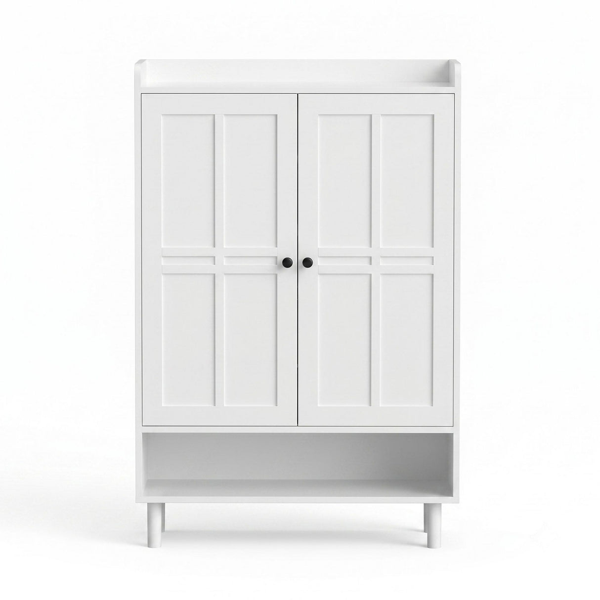 Artiss Shoe Rack Cabinet Storage Cupboard 3 Adjustable Shelves White