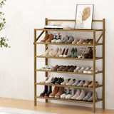 Artiss Shoe Rack 6-tier 18 Pairs Foldable - Close-Up Angle