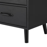 Artiss Buffet Sideboard Double Doors - Black - Rear View
