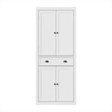 Artiss Buffet Sideboard Cupboard Cabinet White - 45-Degree Angle