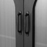 Artiss Buffet Sideboard Cupboard Cabinet Black - Rear View