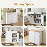 Artiss Buffet Sideboard Cabinet Kitchen Tilt Out Bin Holder Storage Cupboard - Extra Image