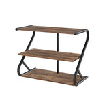 Artiss Shoe Rack Cabinet Shoe Storage Stand 3 Tiers Black - Close-Up Angle