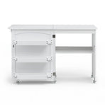 Artiss Folding Sewing Table Sewing Machine Desk Multi-functional Rolling Work Table Craft Station