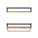 Artiss Floating Wall Shelf Set of 2 - Side View