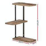 Artiss Floating Wall Shelf 3-Tier - Front View