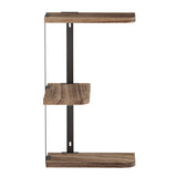 Artiss Floating Wall Shelf 3-Tier - Side View