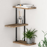 Artiss Floating Wall Shelf 3-Tier - Low Angle