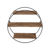Artiss Floating Wall Shelf Round 3-Tier
